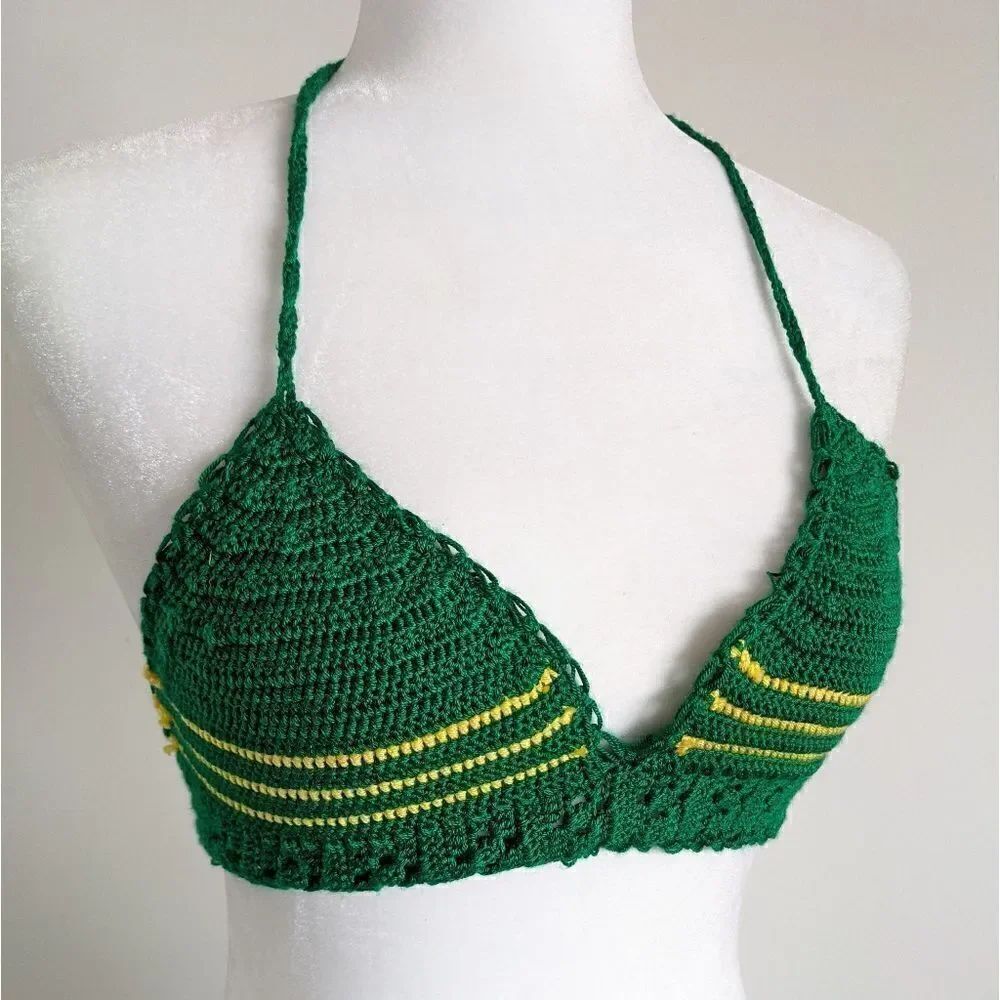 Handmade Crochet Top String Bikini Crop Top